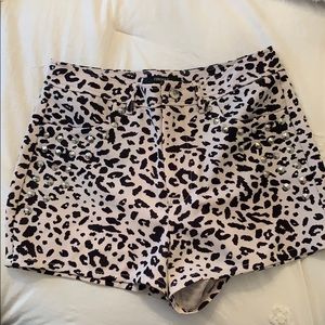 Leopard print shorts